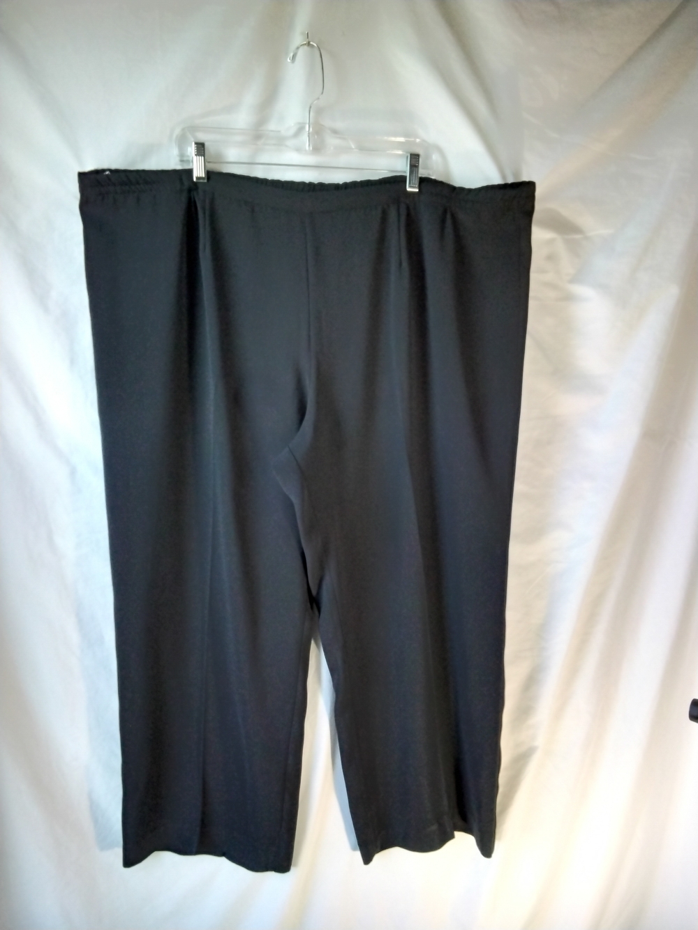 Women's Black Elastic-Waist Jogger Pants